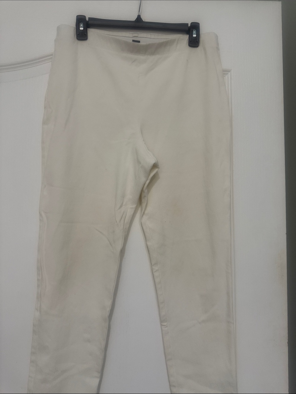 Karen Kane Cream Slim Ankle Pants